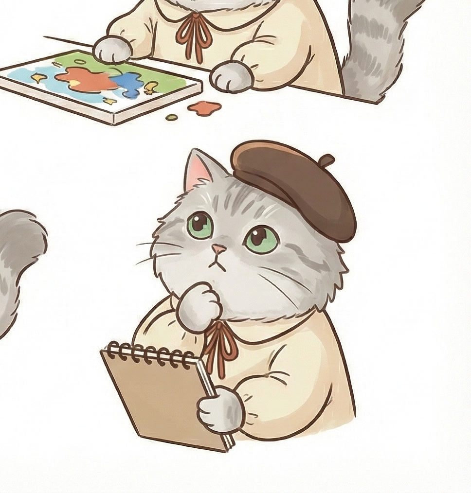 考え中のあられちゃん