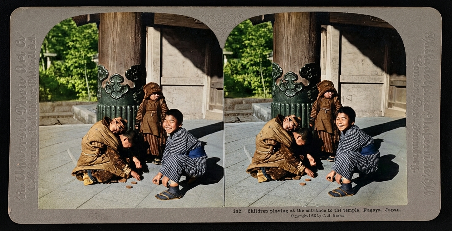 カラー化後: お寺の子どもたち